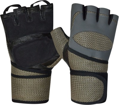 

KRX AMAZE With Wrist Support Gym & Fitness Gloves (L, Grey)