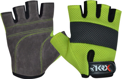 

KRX ACE Gym & Fitness Gloves (S, Multicolor), Green/grey