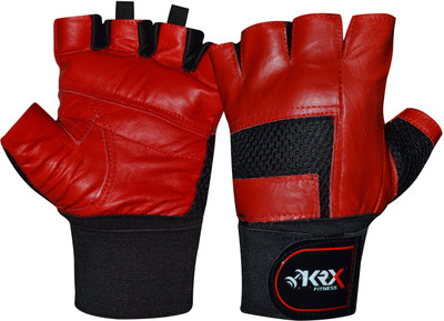 

KRX K-303 With Wrist Support Gym & Fitness Gloves (L, Red)