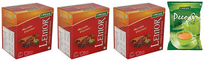 

Lemor Combo Pack of Masala Premix (3 x 10 sachet) with 100 gm of PeeoG CTC Tea Instant Tea Bags Box(150 g)