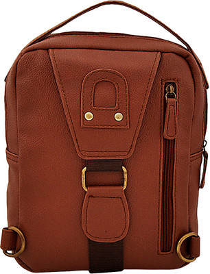 

Yelloe tan color rugged cross body messenger bag for men Travel Toiletry Kit(Tan)
