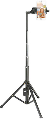 

ReTrack VCT-1688 2in1 Portable Selfie Stick Tabletop Tripod with Remote Controller Tripod(Black, Supports Up to 5000 g)