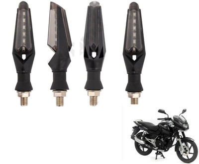 MOCKHE Front, Rear LED Indicator Light for Bajaj Pulsar 150(White)