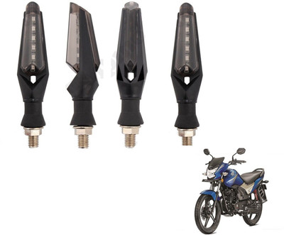 MOCKHE Front, Rear LED Indicator Light for Honda CB Shine(White)