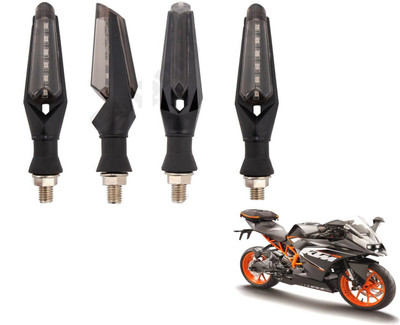 MOCKHE Front, Rear LED Indicator Light for KTM RC 200(White)