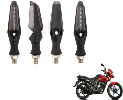 MOCKHE Front, Rear LED Indicator Light for TVS Flame DS125(White)