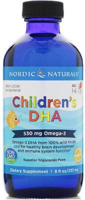 

Nordic Naturals Nordic Naturals, Children's DHA, Strawberry, 530 mg, 8 fl oz (237 ml)(237 ml)
