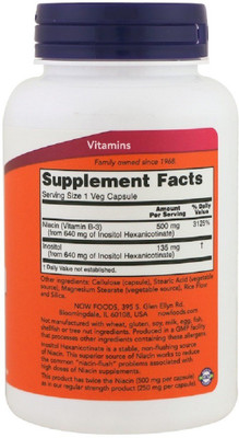 

Now Foods Now Foods, Flush-Free Niacin, Double Strength, 500 mg, 90 Veg Capsules(90 No)