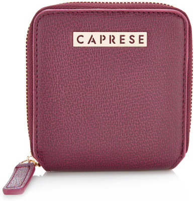 

Caprese Women Casual Maroon Artificial Leather Wallet(8 Card Slots), Burgundy