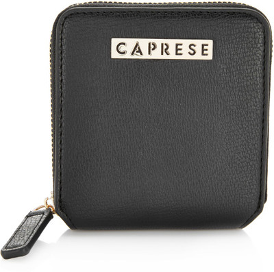 

Caprese Women Casual Black Artificial Leather Wallet(8 Card Slots)