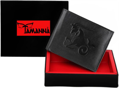 

Tamanna Men Casual Black Genuine Leather Wallet(1 Card Slot)