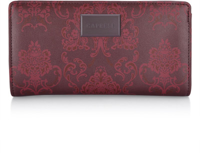 

Caprese Women Casual Maroon Artificial Leather Wallet(8 Card Slots)