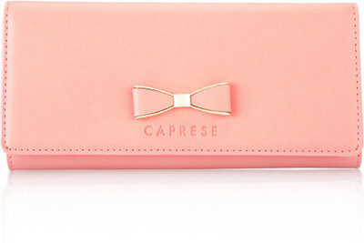 

Caprese Women Evening/Party Pink Artificial Leather Wallet(8 Card Slots), Dusty coral