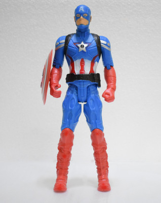 

Decor Express Captain America 30 CM Tall with dual face- Superhero Avengers Collection for Kids(Blue, Red, White)