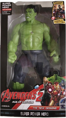 

Johnnie Boy marvel comics hulk character action figure toy for kids(Multicolor)