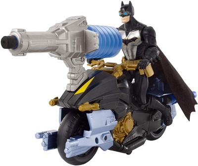 

Action BATMAN KNIGHT MISSIONS Air Power Blast Attack BATMAN & BATCYCLE Figure & Vehicle(Multicolor)
