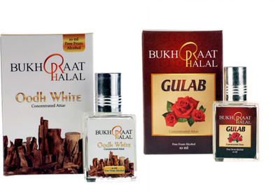 

RACKDACK Bukhraat Halal Oriental Treat Alcohol free Gulab & Oudh White Floral Attar(Musk Arabia)