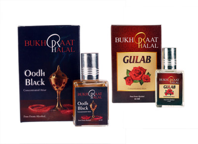 

RACKDACK Bukhraat Halal Oriental Treat Alcohol free Gulab & Oudh Black Floral Attar(Musk Arabia)