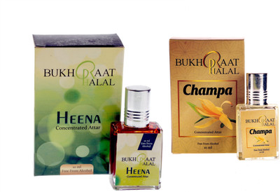 

RACKDACK Bukhraat Halal Oriental Treat Alcohol free Champa & Heena Floral Attar(Musk Arabia)