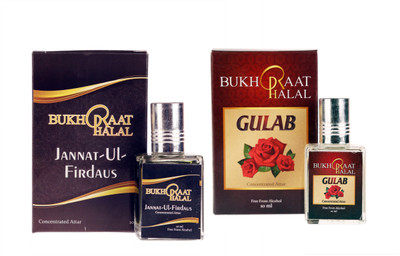 

RACKDACK Bukhraat Halal Oriental Treat Alcohol free Gulab & Jannat UL Firdaus Floral Attar(Musk Arabia)