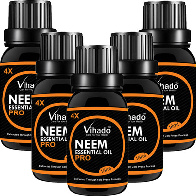 

VIHADO 4x PRO Neem Oil (18gm) (Pack of 5)(18 ml)