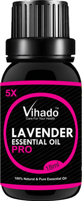

VIHADO 5x PRO Lavender Pure Essential OiL 5x PRO - 18gm (Pack of 1)(18 ml)