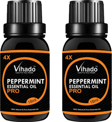 

VIHADO 4x PRO Peppermint essential oil (18gm) (Pack of 2(18 ml)