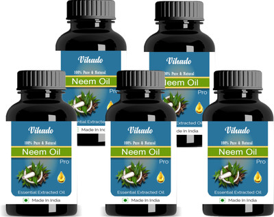 

Vihado Pure Neem Carrier Oil 30ml- Azadirachta Indica Pack of 5 (30 ml(30 ml)