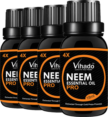

VIHADO 4x PRO Neem Carrier Oil (18gm) Pure Natural For Skin care & Hair treatment Hair Oil (Pack of 4)(18 ml)