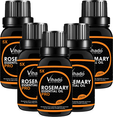 

VIHADO 4x PRO Rosemary Essential Oil (18 gm) (Pack of 5)(18 ml)