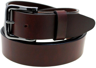 

Highonbrand Men Casual Brown Genuine Leather Belt, Black