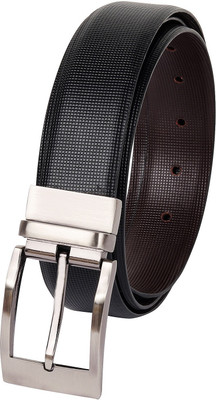 

Erina Men Party Black Genuine Leather Reversible Belt