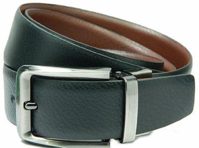 

gil Men Casual Black, Brown Genuine Leather Reversible Belt, Blk/brn