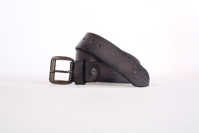 

modello crafts Men Casual Brown Genuine Leather Belt, Dark brown