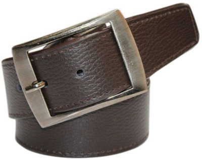 

BlacKing Men Formal Brown Artificial Leather Belt, Black