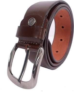 

Crazee Wear Men Formal Brown Genuine Leather Belt, Black