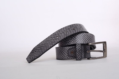 

modello crafts Men Party Black, White Genuine Leather Belt