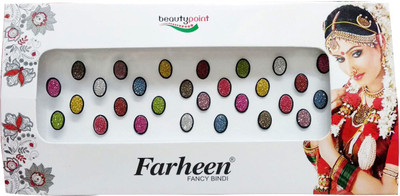 

Farheen Beautypoint Forehead Multicolor Bindis(INDIAN BINDI)