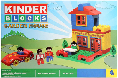 Tingoking Kinder Blocks Garden House(Multicolor)