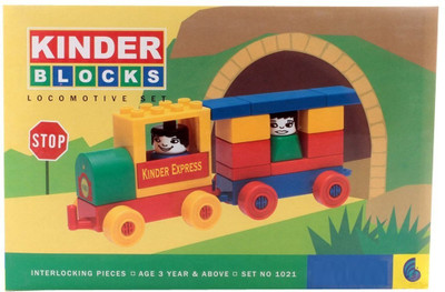 

Tingoking Kinder Blocks Locomotive Set(Multicolor)