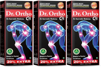 Dr. Ortho Ayurvedic Complete Joint Pain Oil 120ML (Pack of 3) Liquid(3 x 120 ml)