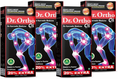 

Dr. Ortho Ayurvedic Complete Joint Pain Oil 120ML (Pack of 4) Liquid(400 ml)