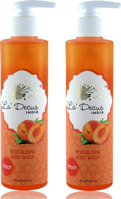 

La'Decus Paraben Free Peach Body Wash Combo Pack of 2 ( Each 250ml)(250 ml, Pack of 2)