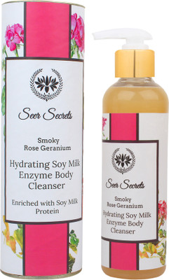 

Seer Secrets Smoky Rose Geranium Hydrating Soy Milk Enzyme Body Cleanser(200 ml)