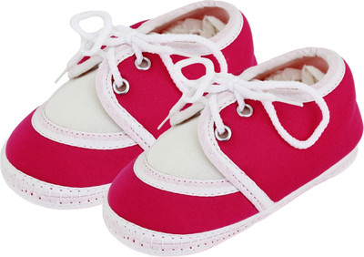 

Neska Moda 0 To 12 Month Baby Lace Booties Booties(Toe to Heel Length - 12 cm Pink)