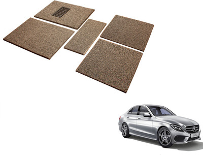 MOCKHE Rubber, EVA Standard Mat For  Mercedes Benz C-Class(Black, Beige)