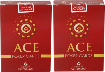 

Parksons Ace Poker - Pure Plastic Playing card for Fun / game / party - Pack of 2(Multicolor)