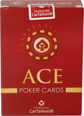 

Parksons Ace Poker (Single Pack) Pure Plastic Playing card for Fun / game / party(Multicolor)