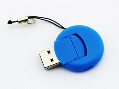 

FUZION ROUND SHAPE MICRO SD/ TF Card Reader(Blue)