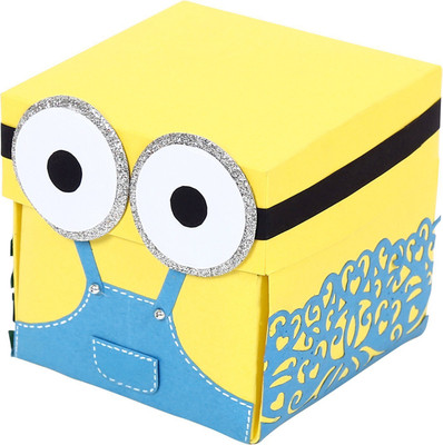 

Craft My Emotions 4 Layered Minion Theme Explosion Box For Anniversary Birthday Gift for Girlfriend Boyfriend (Without Pics) Greeting Card(Yellow, Blue, Pack of 1)